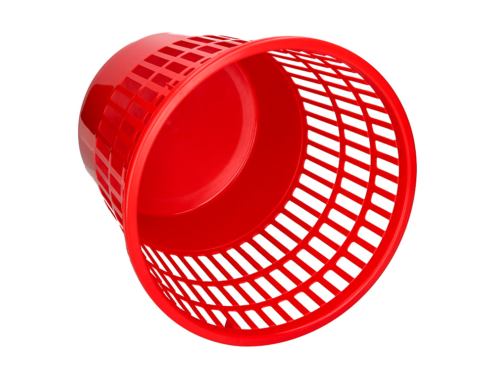 CESTO PLASTICO Q-CONNECT VERMELHO 15 LITROS