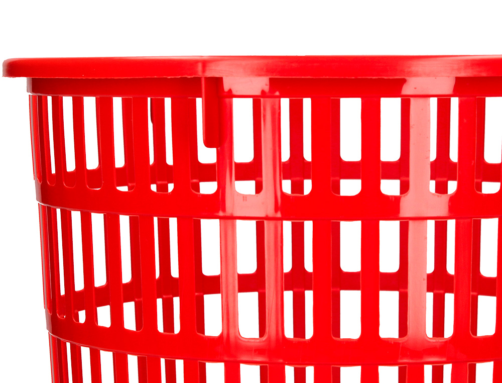 CESTO PLASTICO Q-CONNECT VERMELHO 15 LITROS