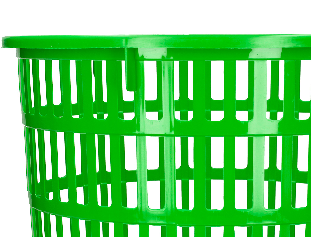 CESTO PLASTICO Q-CONNECT VERDE 15 LITROS