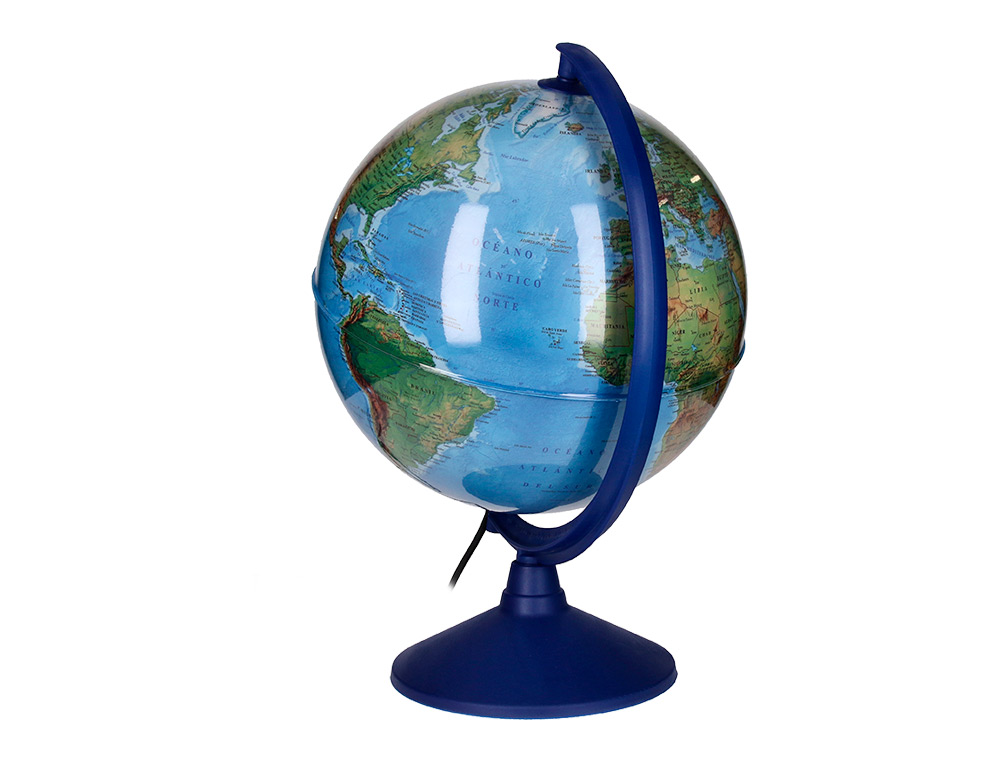 GLOBO ANTARTIK COM LUZ FISICO E POLITICO DIAMETRO 30 CM