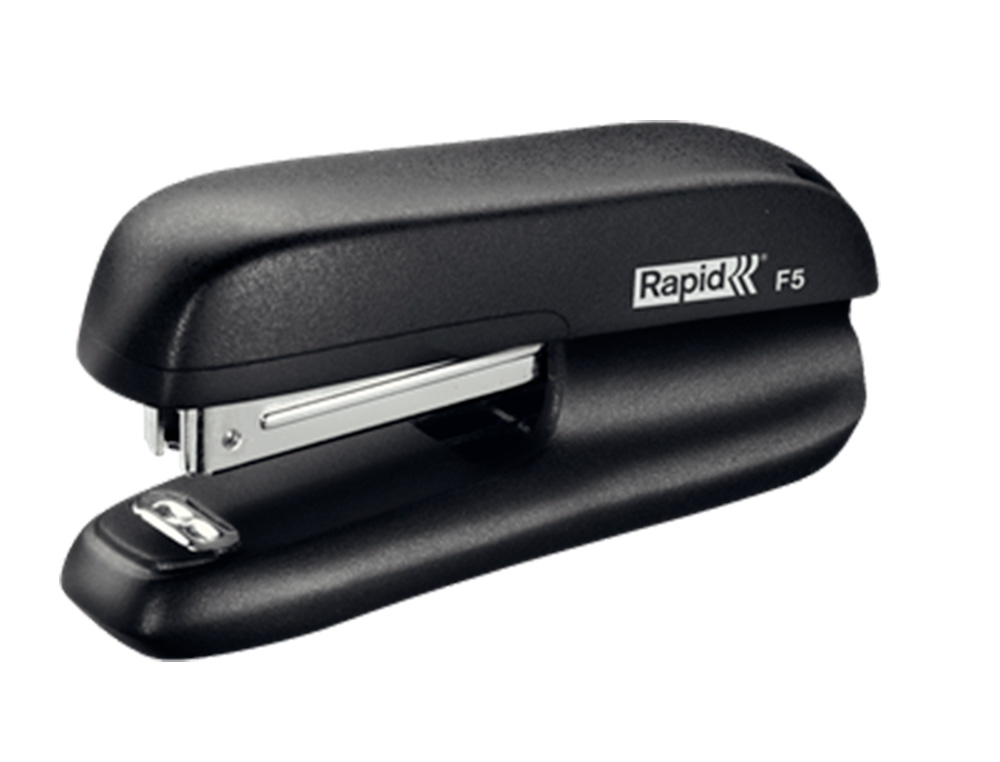 AGRAFADOR RAPID F5 MINI PLASTICO CAPACIDADE 10 FOLHAS USA AGRAFES Nº 10 COR PRETO