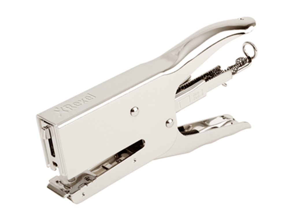 AGRAFADOR REXEL DE ALICATE OFFICE 56 METALICO CAPACIDADE 40 FOLHAS USA AGRAFES 24/6-8 E 26/6-8 CROMADO