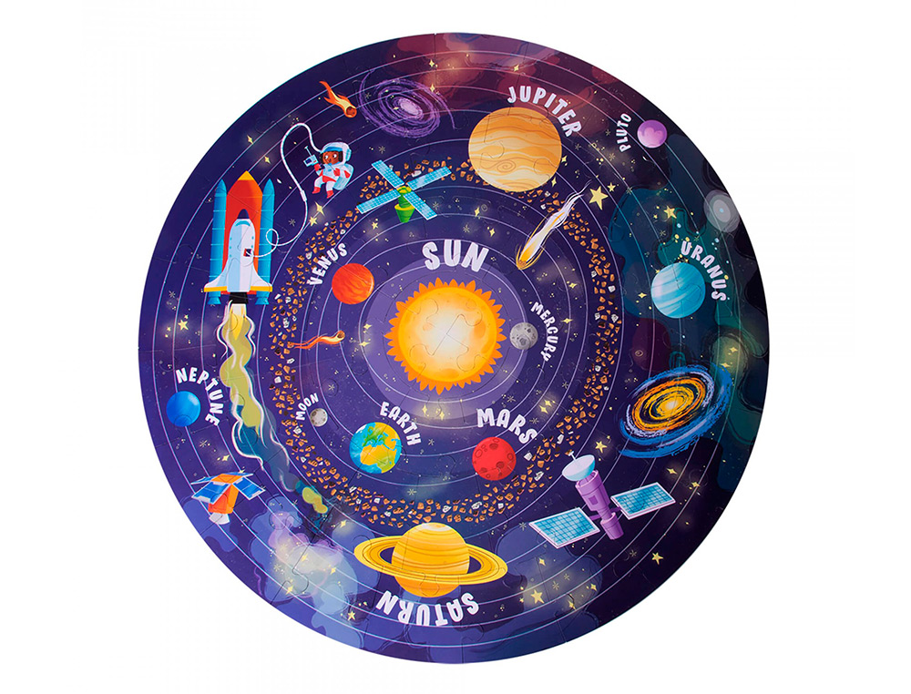 PUZZLE APLI CIRCULAR SISTEMA SOLAR 48 PECAS