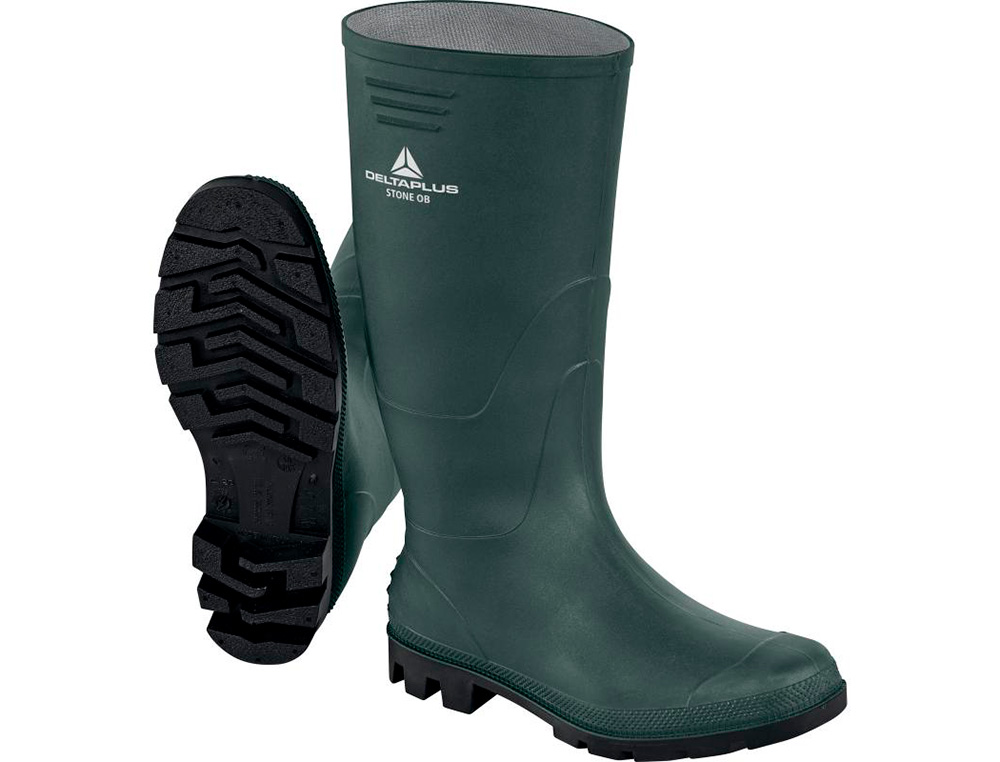 BOTAS DELTAPLUS DE SEGURANCA STONE PVC VERDE SOLA DE PITOES TAMANHO 46