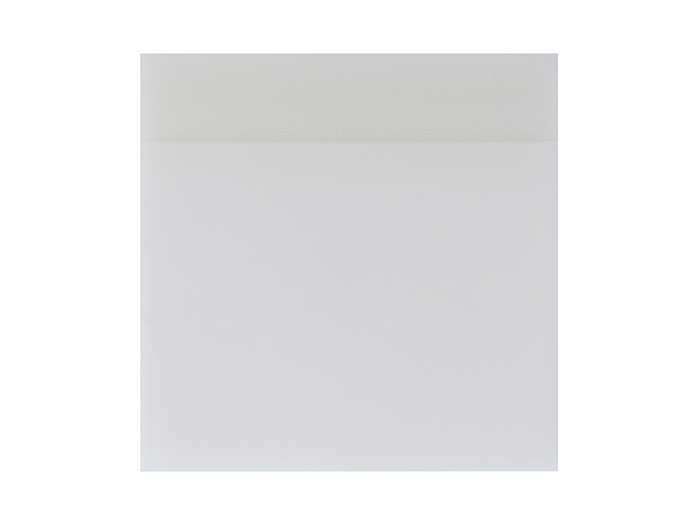 BLOCO DE NOTAS ADESIVAS Q-CONNECT REMOVIVEIS PLASTICO TRANSLUCIDO BRANCO COM 50 FOLHAS 76X76 MM