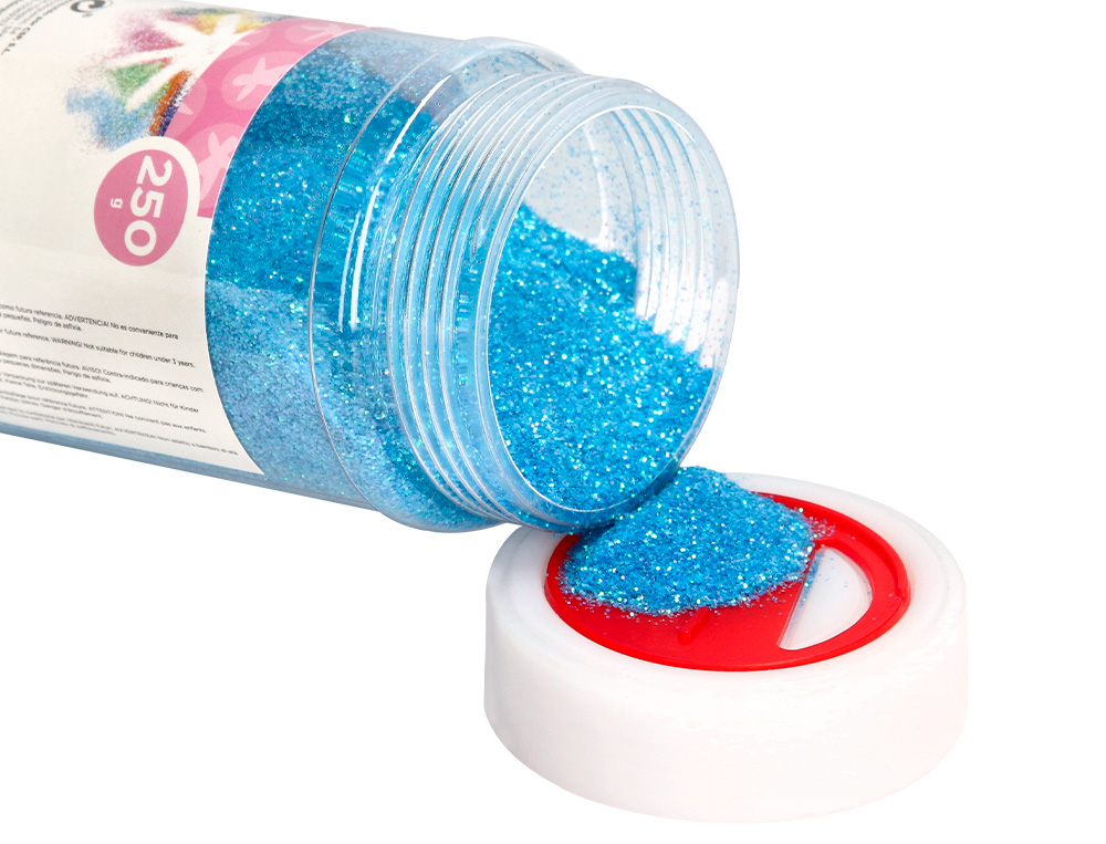 PURPURINA LIDERPAPEL FANTASIA CORES METALICAS PASTEL SORTIDAS FRASCO DE 250 GR