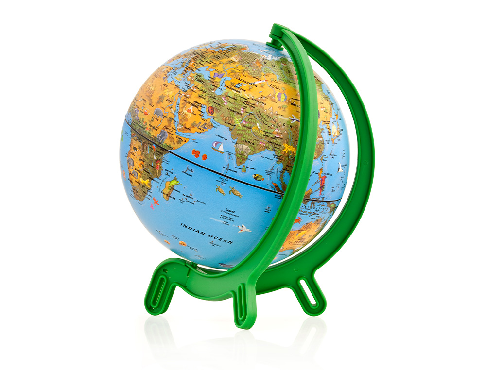 GLOBO TERRESTRE NOVA RICO MINI GIACOMINO BASE DE PLASTICO ALTA RESISTENCIA 16 CM DIAMETRO