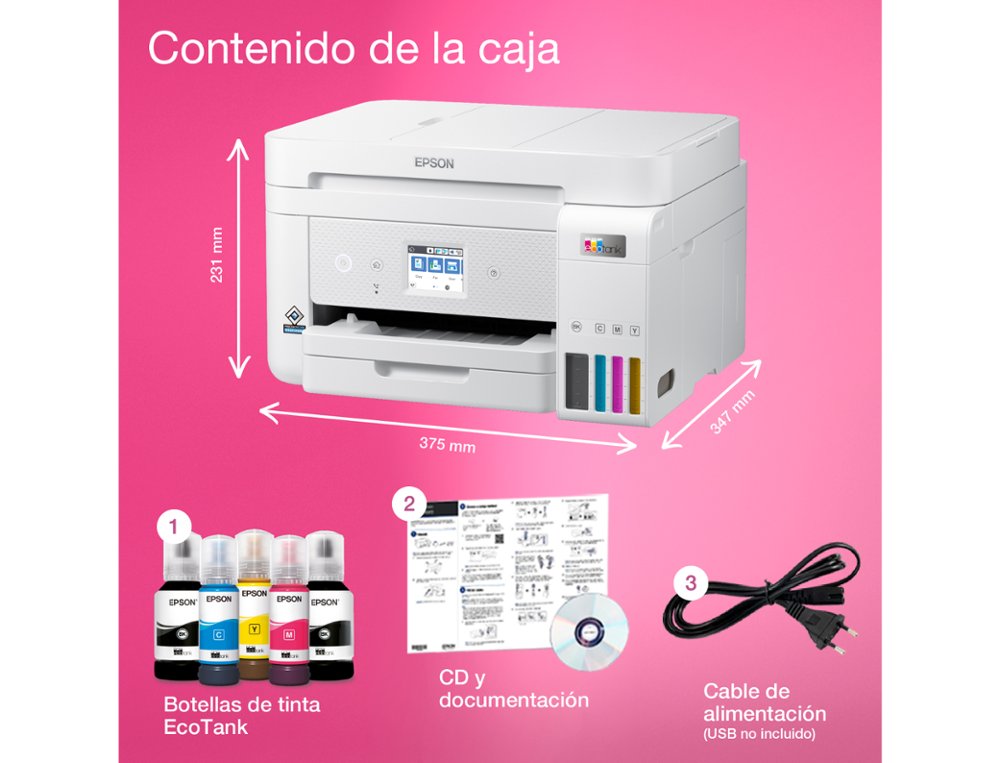 MULTIFUNCOES EPSON ECOTANK ET-4856 TINTA 33 PPM SCANNER COPIADORA IMPRESSORA FAX BANDEJA ENTRADA 250 FOLHAS