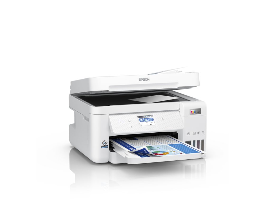 MULTIFUNCOES EPSON ECOTANK ET-4856 TINTA 33 PPM SCANNER COPIADORA IMPRESSORA FAX BANDEJA ENTRADA 250 FOLHAS