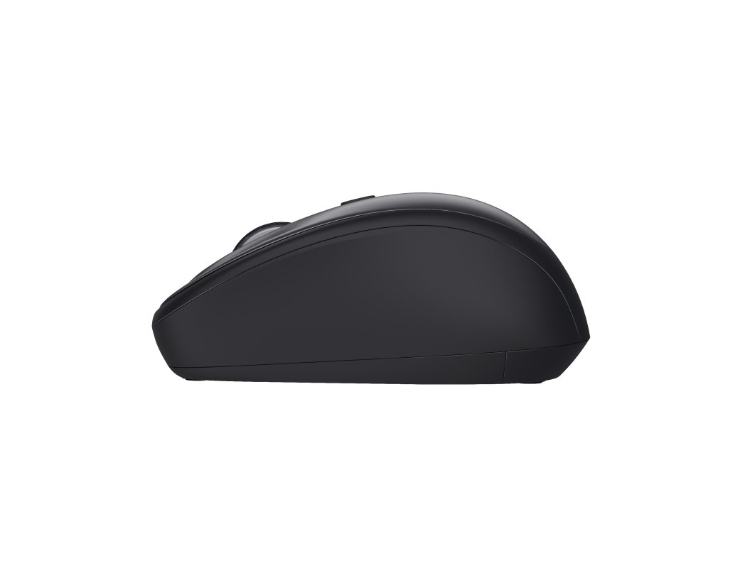RATO TRUST YVI+ OTICO SEM FIOS ECO 4 BOTOES 800/1600 DPI USB 2.0 COR PRETO