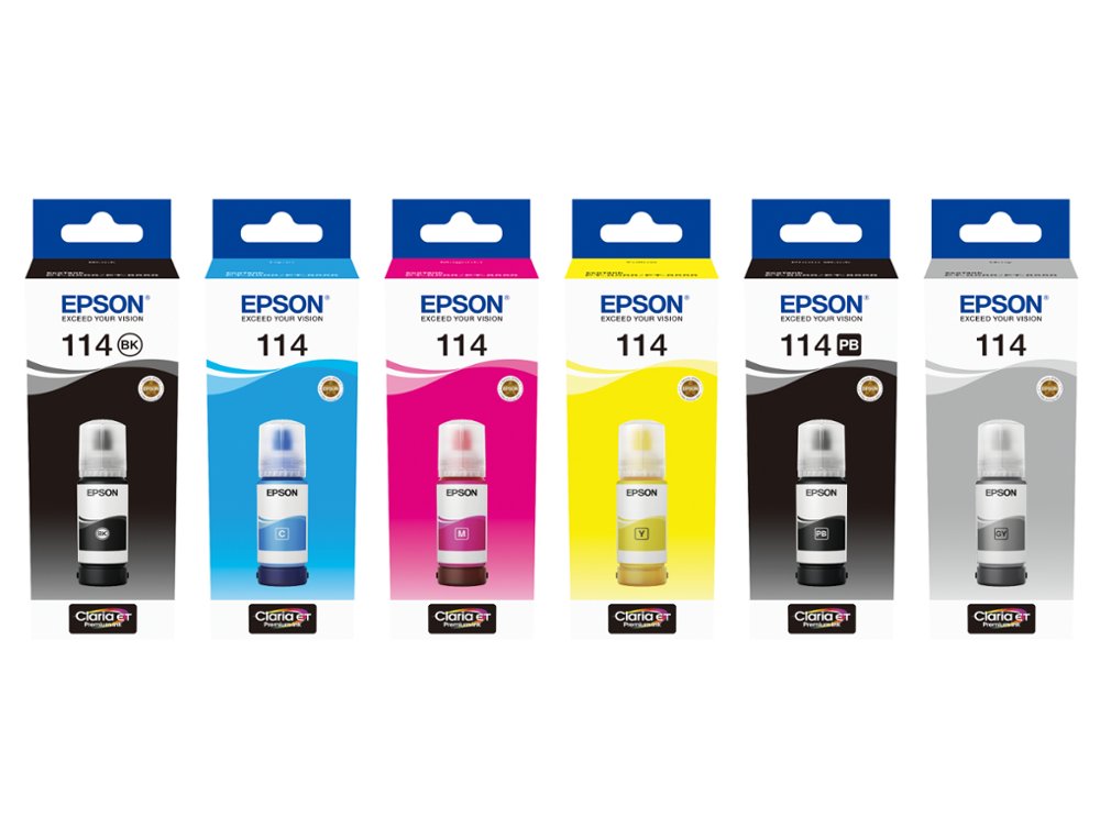 TINTA EPSON T114 ECO TANK ET-8500 / 8550 MAGENTA GARRAFA 70 ML
