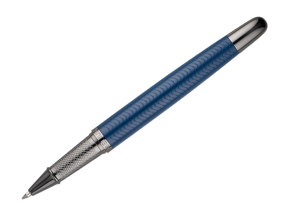 ESFEROGRAFICA BELIUS NEPTUNO ALUMINIO TEXTURA WAVY COR AZUL MARINHO TINTA AZUL CAIXA DESIGN
