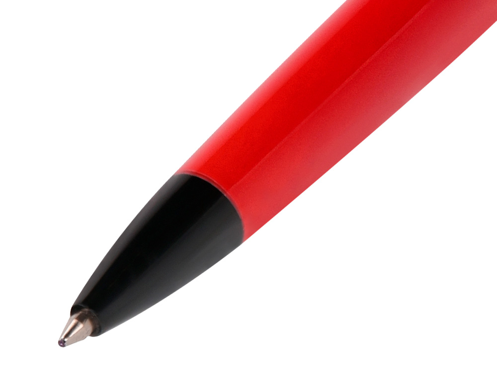ESFEROGRAFICA BELIUS TURBO ALUMINIO DESENHO VERMELHO E PRETO TINTA AZUL CAIXA DESIGN