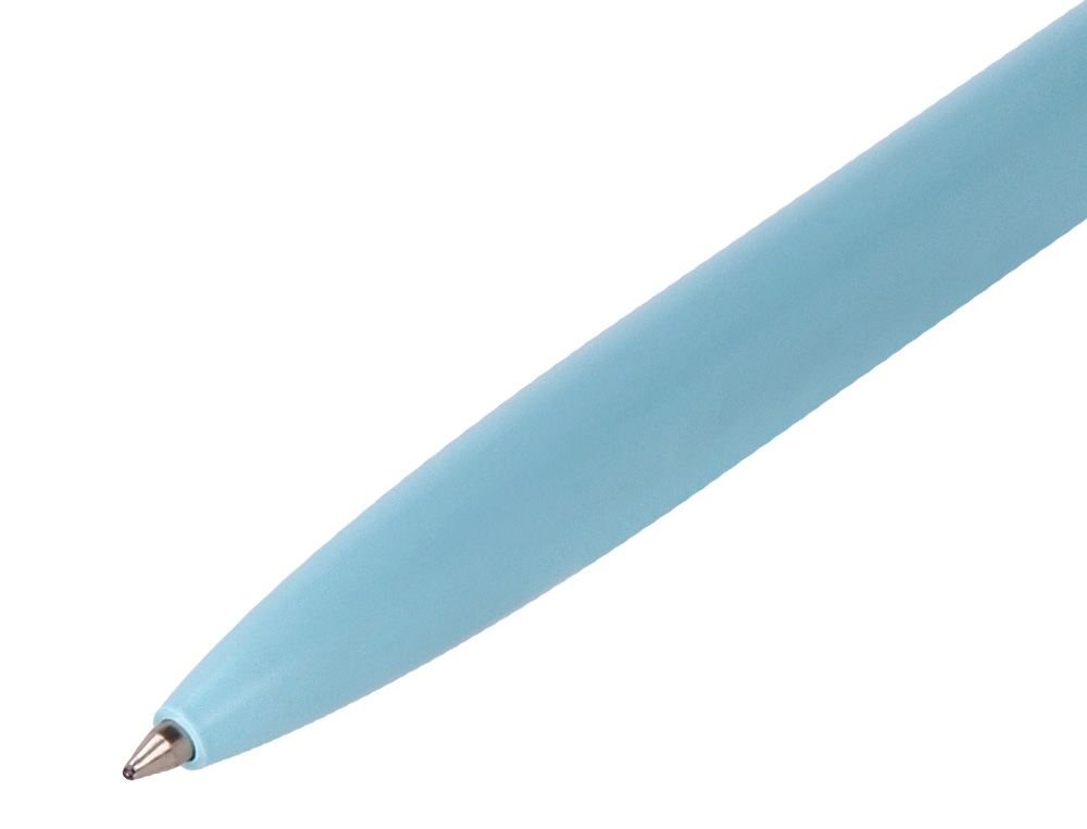 ESFEROGRAFICA BELIUS ROCKET B ALUMINIO DESENHO MINIMALISTA AZUL CAIXA CILINDRICA TINTA AZUL
