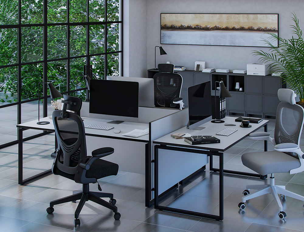 CADEIRA ERGONOMICA Q-CONNECT PALERMO MALHA BASE NYLON ALT MAX 1300 MM LARG 610 MM PROF 600 MM RODAS PREMIUM COR BRANCO/C