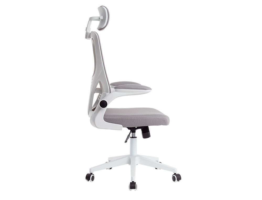 CADEIRA ERGONOMICA Q-CONNECT PALERMO MALHA BASE NYLON ALT MAX 1300 MM LARG 610 MM PROF 600 MM RODAS PREMIUM COR BRANCO/C
