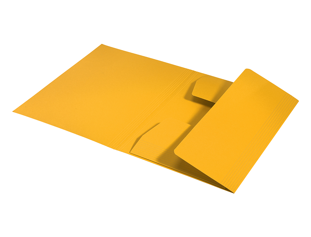 PASTA LEITZ RECYCLE ELASTICOS TRES ABAS DIN A4 CARTAO 100% RECICLAVEL AMARELO