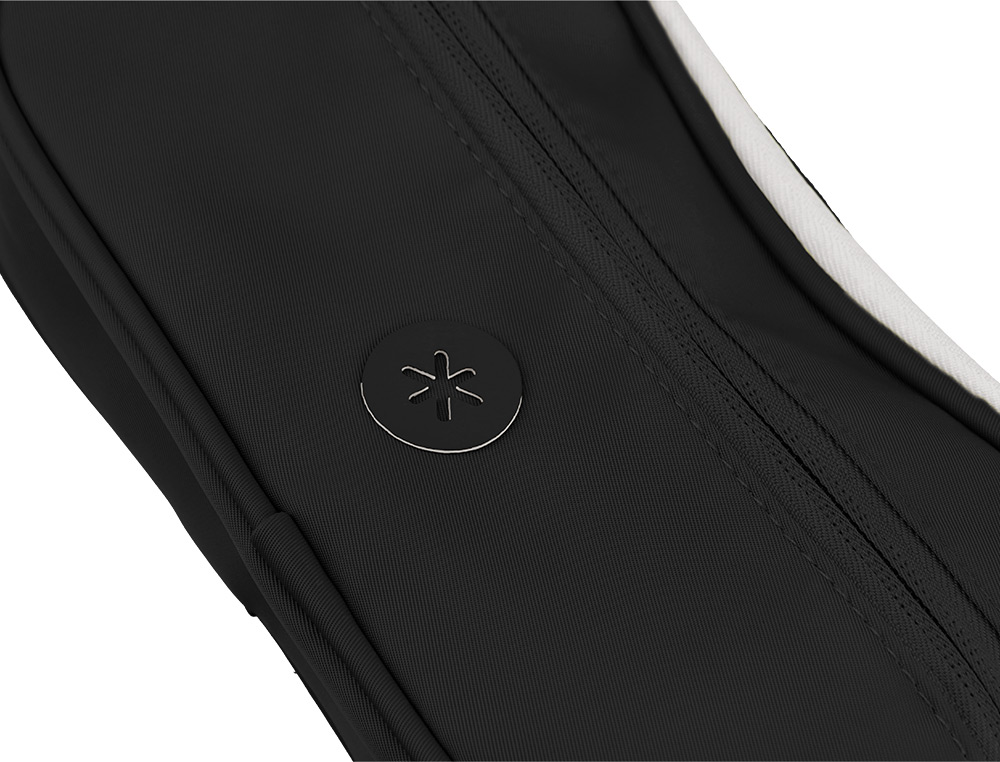 ESTOJO ESCOLAR ANTARTIK 3 COMPARTIMENTOS COMPLEMENTO DA MOCHILA COR PRETO 100X60X220 MM