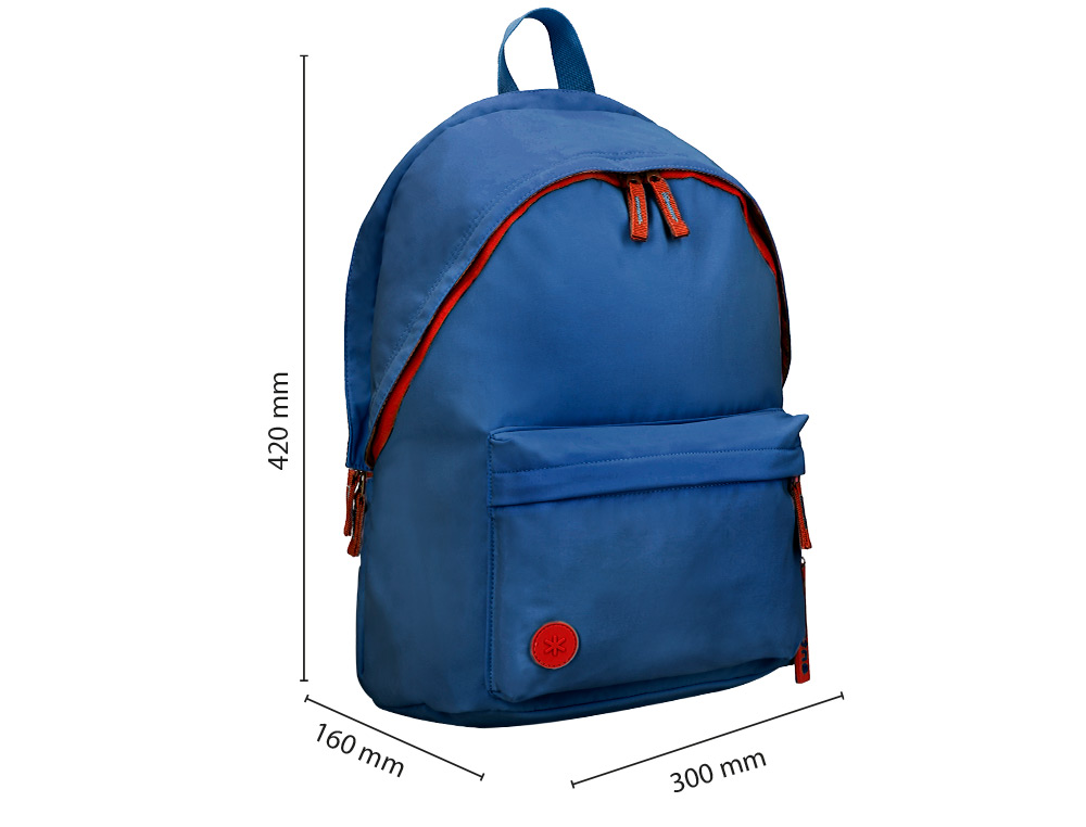 MOCHILA ANTARTIK TEENS 20L COMPARTIMENTO PARA PORTATIL COR AZUL MARINHO 420X160X300 MM