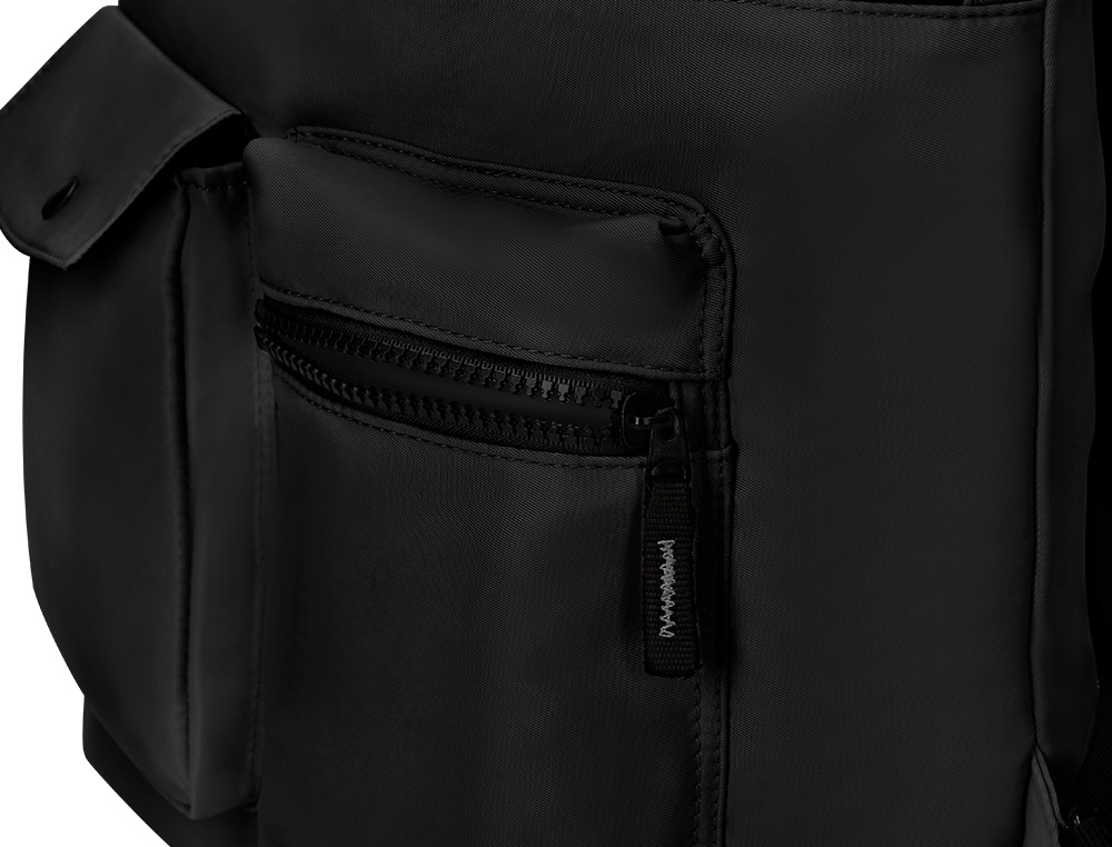 MOCHILA ANTARTIK BOLSO CASUAL COR PRETO 400X120X390 MM