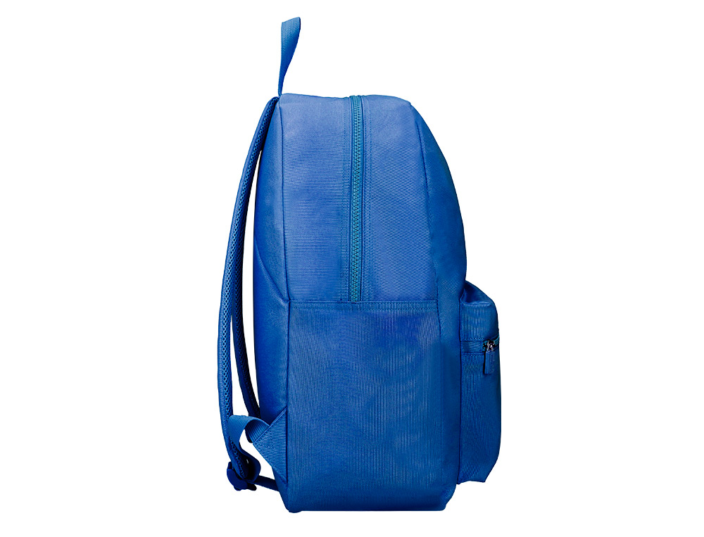 MOCHILA ESCOLAR LIDERPAPEL BOLSO LATERAL ELASTICO COR AZUL MARINHO 400X125X300 MM