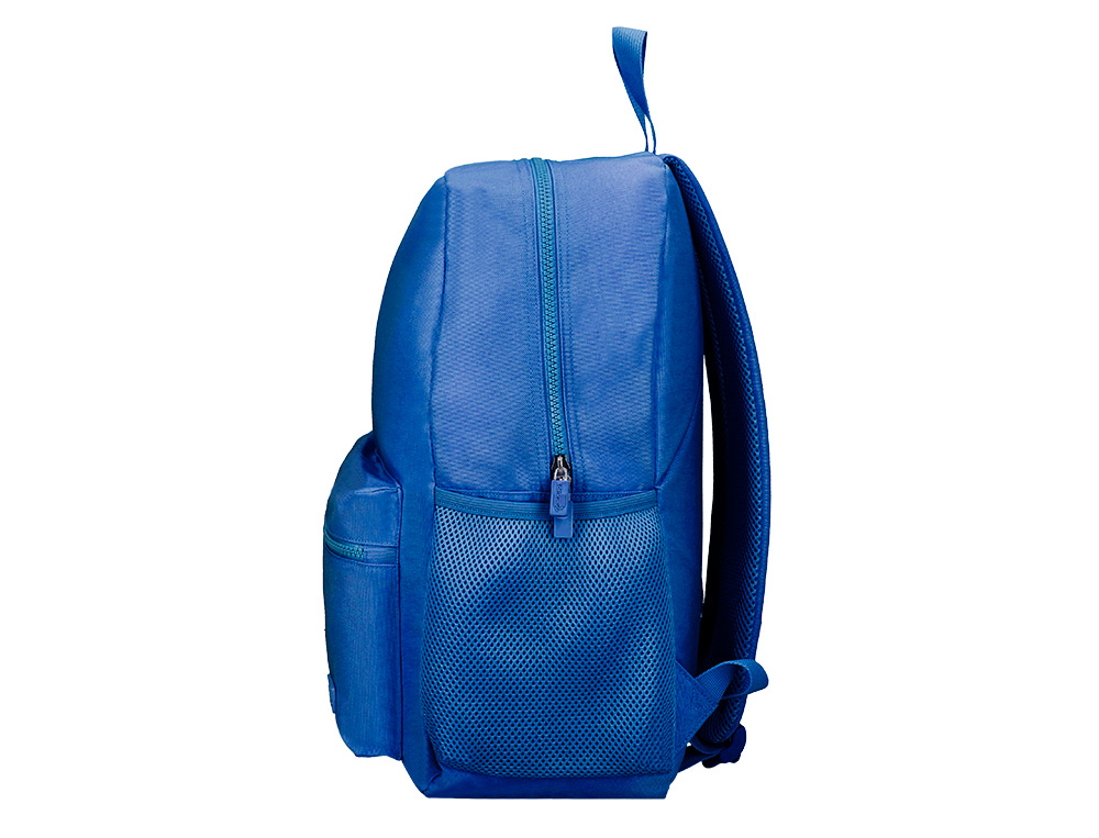 MOCHILA ESCOLAR LIDERPAPEL BOLSO LATERAL ELASTICO COR AZUL MARINHO 400X125X300 MM