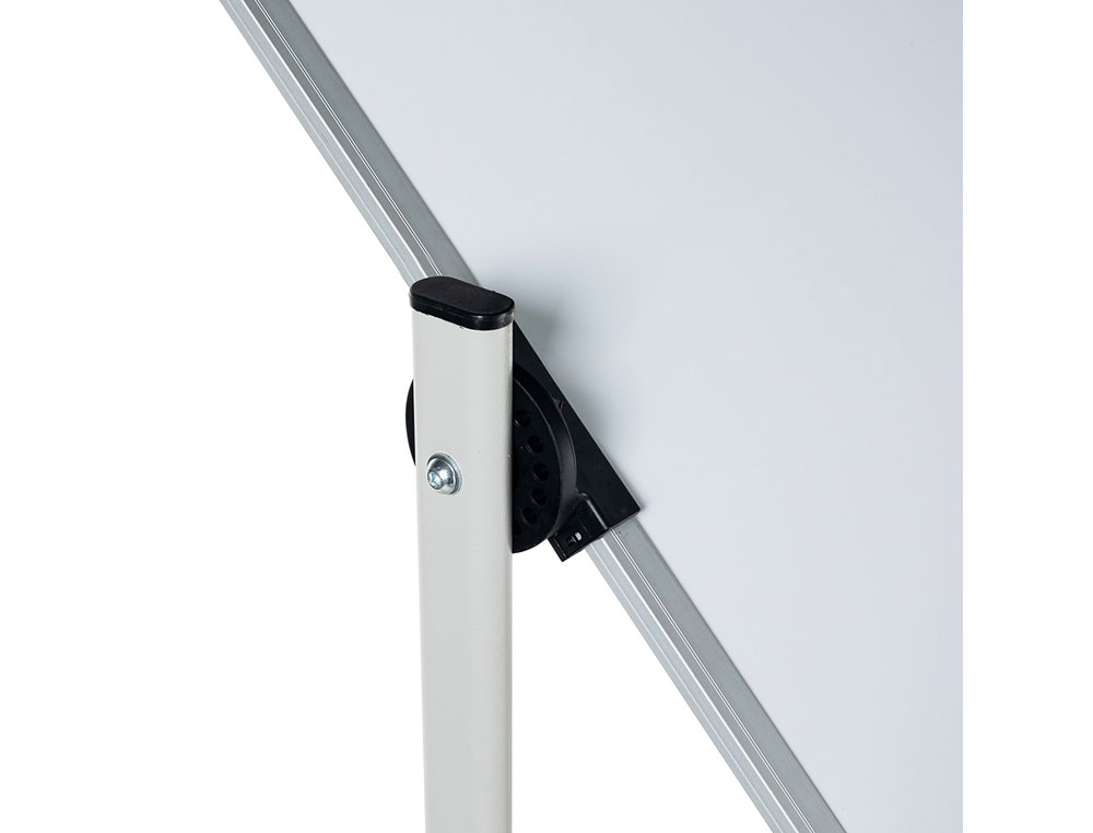QUADRO BRANCO ROCADA ACO VITRIFICADO MAGNETICO MOLDURA ALUMINIO DUPLA FACE GIRATORIO 120X200 CM