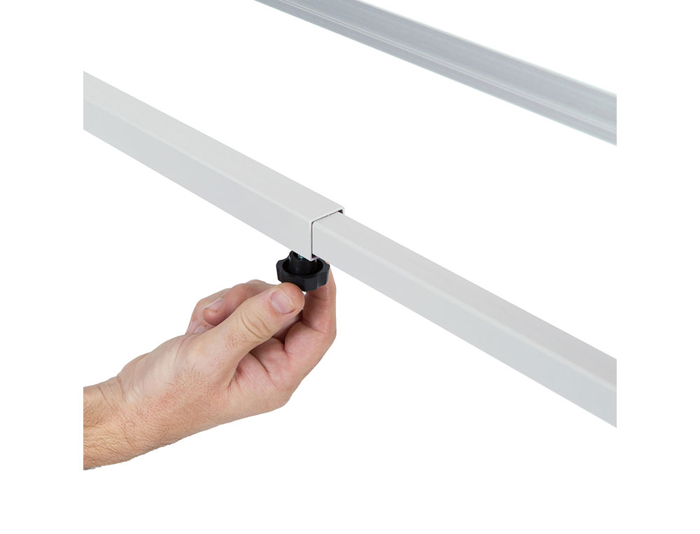 QUADRO BRANCO ROCADA ACO VITRIFICADO MAGNETICO MOLDURA ALUMINIO DUPLA FACE GIRATORIO 120X200 CM
