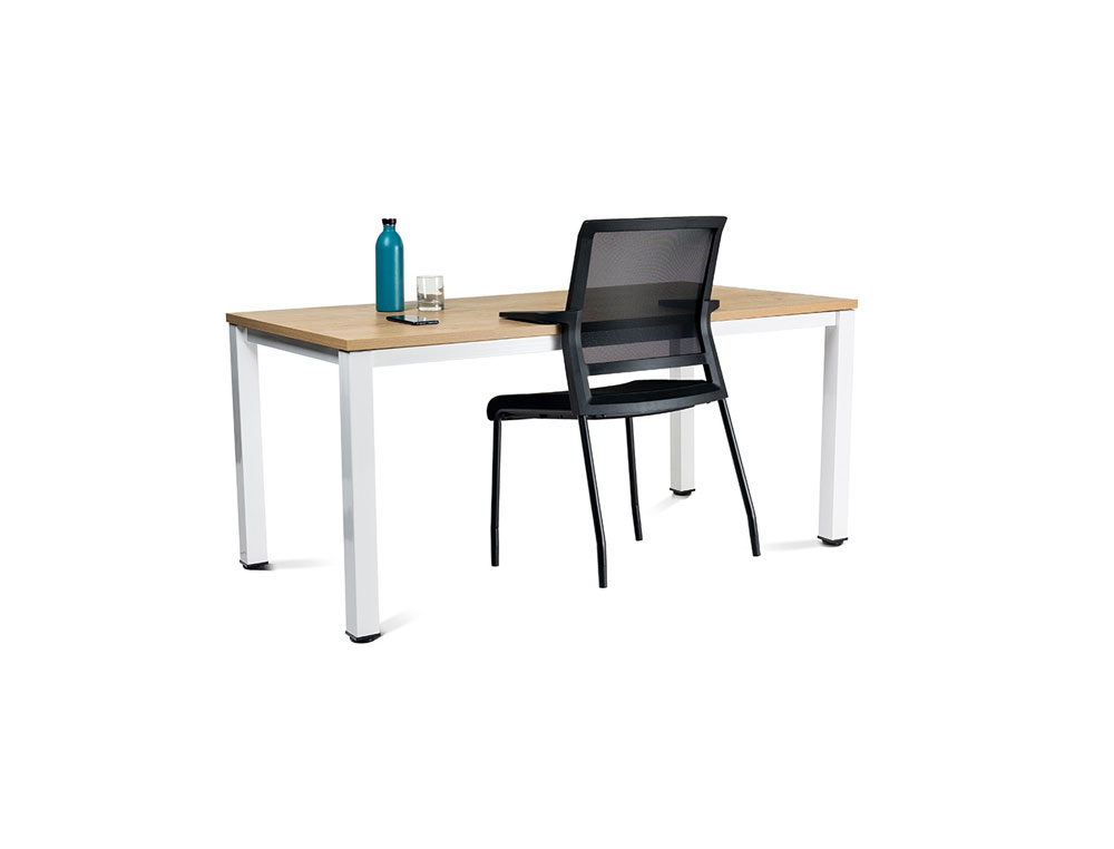 CADEIRA ROCADA CONFIDENTE BRACOS FIXOS ESTRUTURA METALICA ASSENTO TECIDO ANTI FOGO PRETO ENCOSTO MALHA 575X585X885 MM