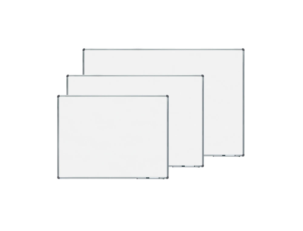 QUADRO BRANCO ROCADA LACADO MAGNETICO MOLDURA ALUMINIO COM CANTOS 60X90 CM
