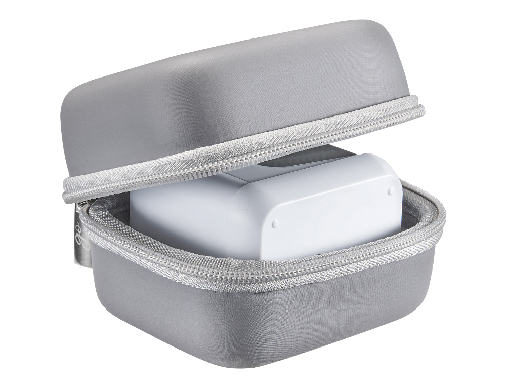 BOLSA PROTETORA COLOP PARA IMPRESSORA E-MARK GO FECHO DE CORRER COR CINZA 85X150X100 MM