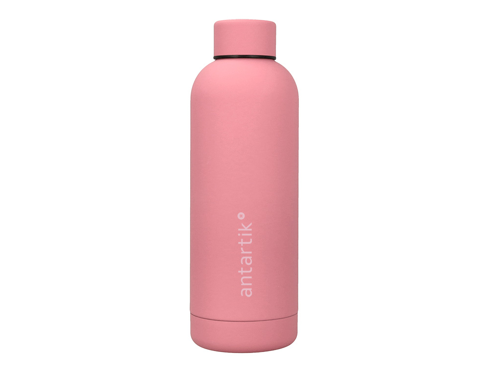 GARRAFA ANTARTIK ISOTERMICA ACO INOXIDAVEL LIVRE DE BPA COR ROSA 500 ML