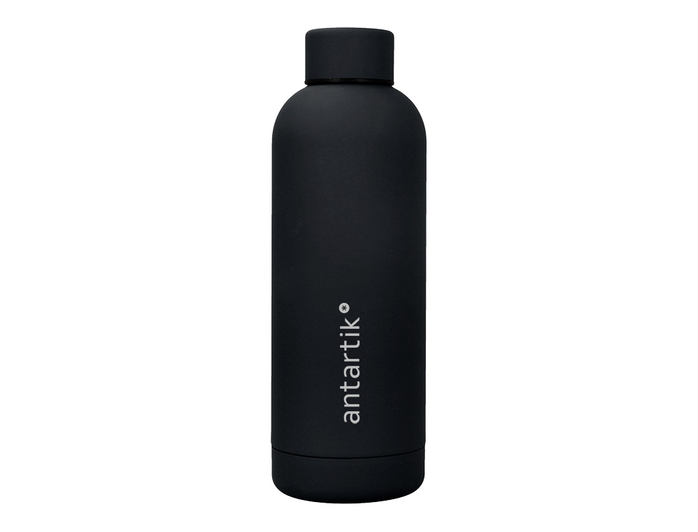 GARRAFA ANTARTIK ISOTERMICA ACO INOXIDAVEL LIVRE DE BPA COR PRETO 500 ML