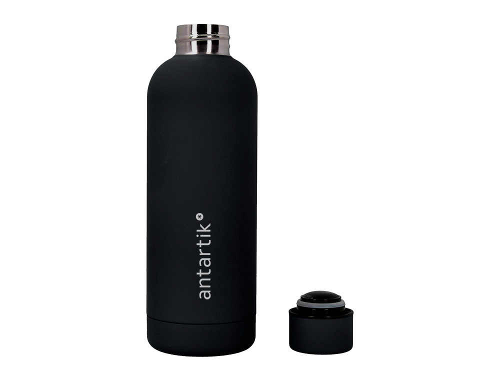 GARRAFA ANTARTIK ISOTERMICA ACO INOXIDAVEL LIVRE DE BPA COR PRETO 500 ML