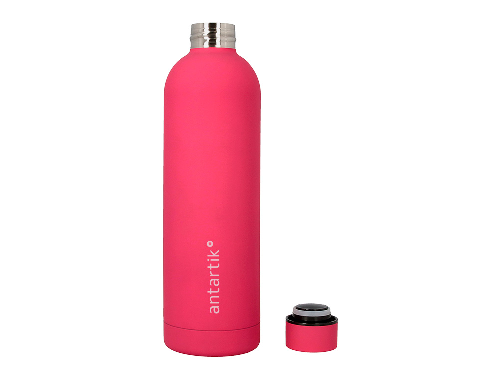 GARRAFA ANTARTIK ISOTERMICA ACO INOXIDAVEL LIVRE DE BPA COR FUCSIA 750 ML
