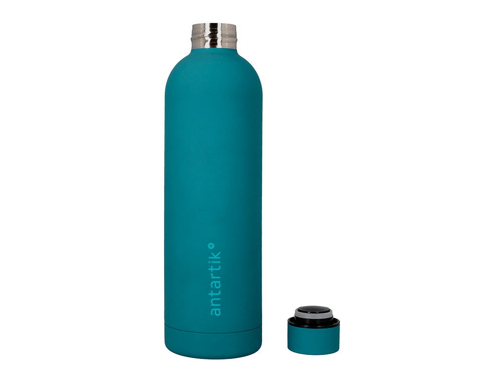 GARRAFA ANTARTIK ISOTERMICA ACO INOXIDAVEL LIVRE DE BPA COR TURQUESA 750 ML
