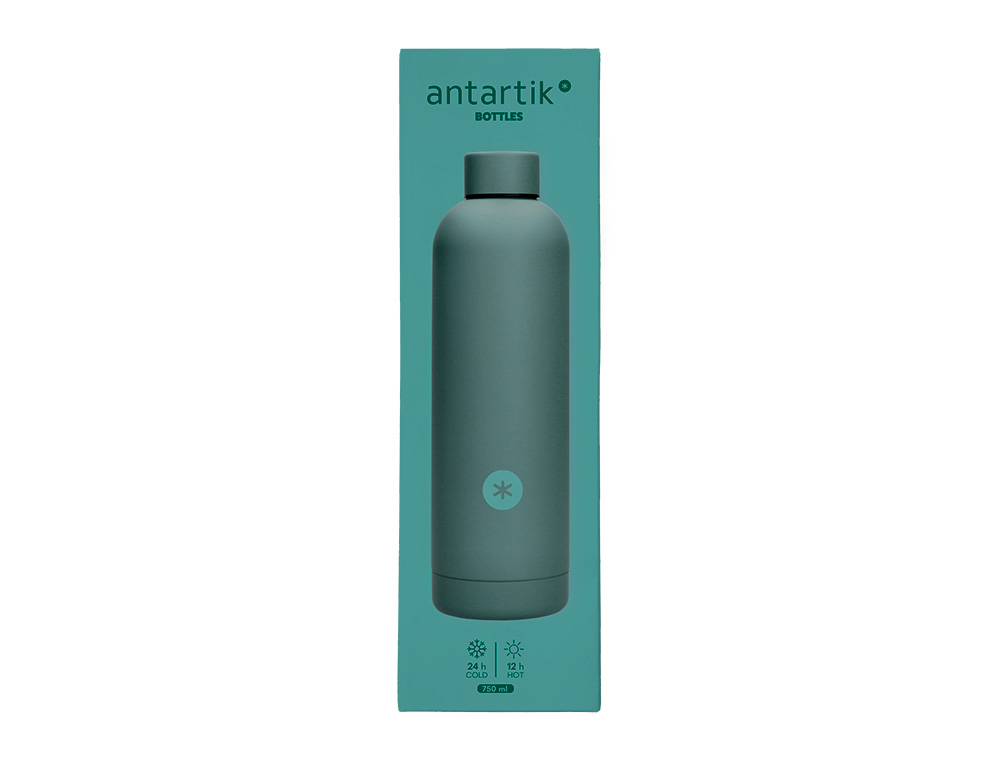GARRAFA ANTARTIK ISOTERMICA ACO INOXIDAVEL LIVRE DE BPA COR TURQUESA 750 ML