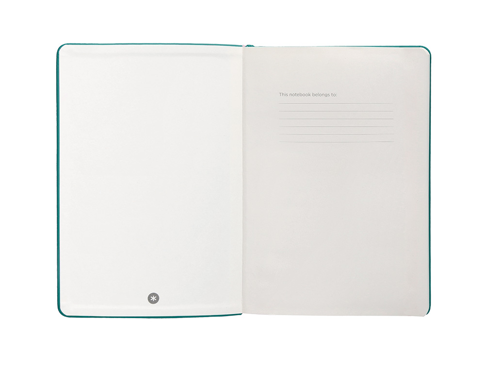 CADERNO COM ELASTICO ANTARTIK NOTES CAPA DURA A4 QUADRICULADO VERDE AGUA-MARINHA 100 FOLHAS 80 GR FSC