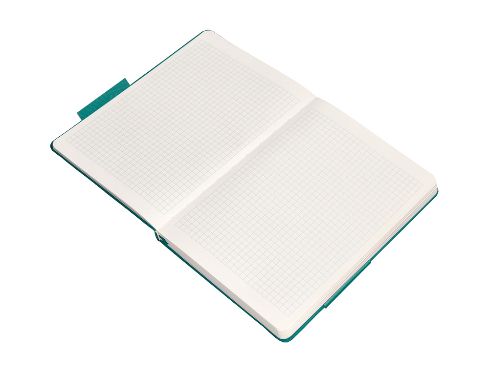 CADERNO COM ELASTICO ANTARTIK NOTES CAPA DURA A4 QUADRICULADO VERDE AGUA-MARINHA 100 FOLHAS 80 GR FSC