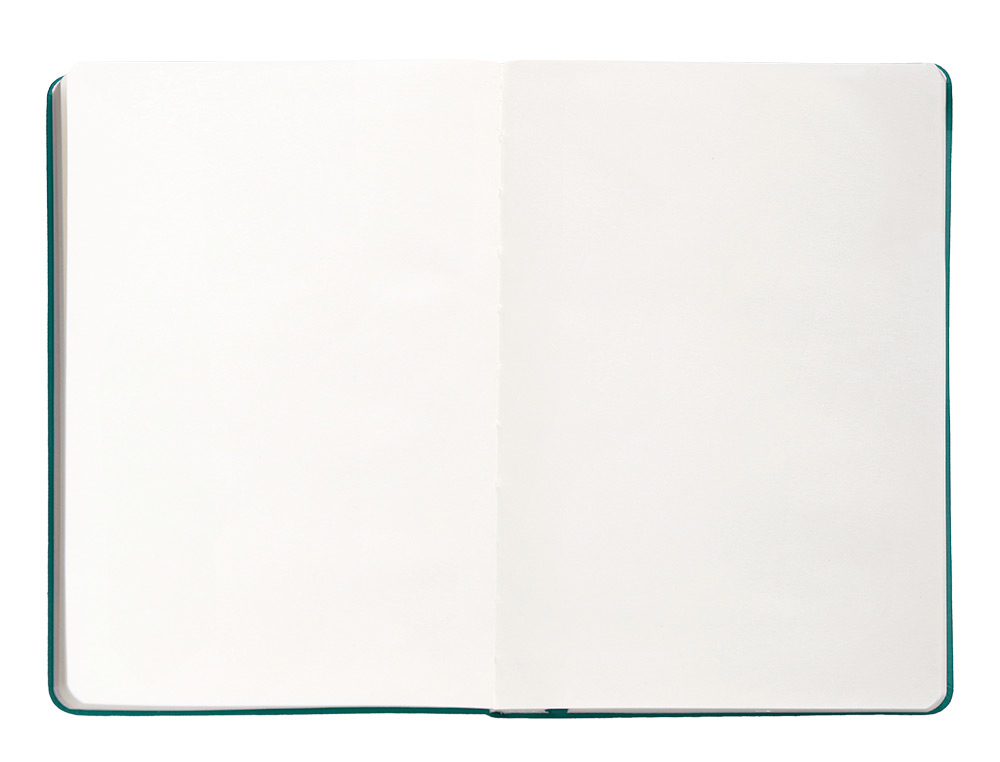 CADERNO COM ELASTICO ANTARTIK NOTES CAPA DURA A5 LISO VERDE AGUA-MARINHA 100 FOLHAS 80 GR FSC