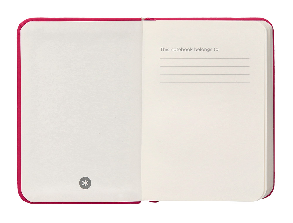 CADERNO COM ELASTICO ANTARTIK NOTES CAPA DURA A7 LISO FUCSIA 80 FOLHAS 80 GR FSC