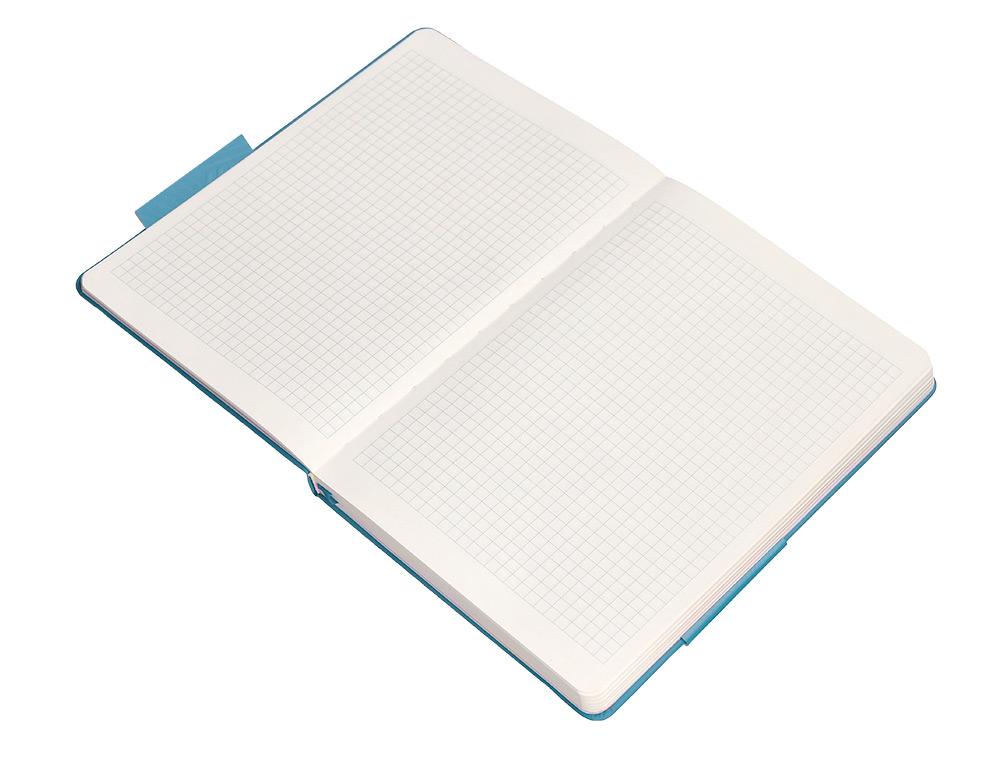 CADERNO COM ELASTICO ANTARTIK NOTES CAPA DURA A5 QUADRICULADO AZUL CLARO 100 FOLHAS 80 GR FSC