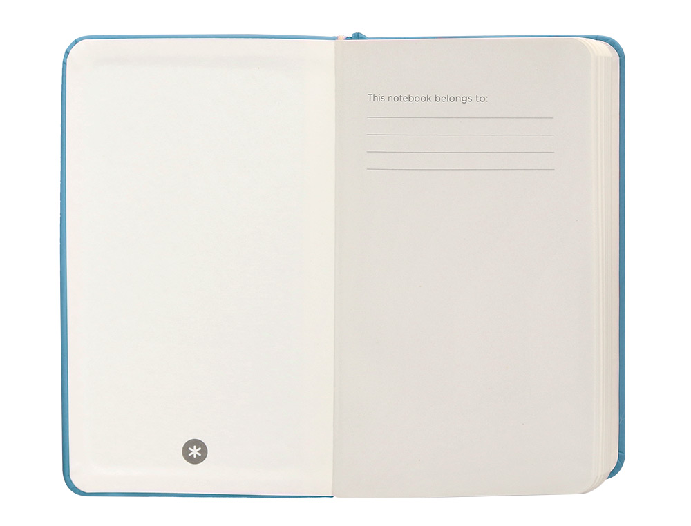 CADERNO COM ELASTICO ANTARTIK NOTES CAPA DURA A6 QUADRICULADO AZUL CLARO 100 FOLHAS 80 GR FSC