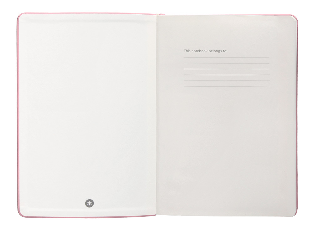 CADERNO COM ELASTICO ANTARTIK NOTES CAPA DURA A5 LISO ROSA PASTEL 100 FOLHAS 80 GR FSC