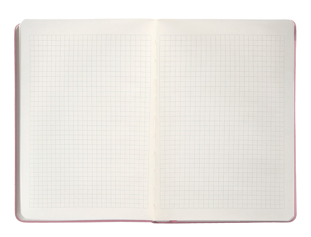 CADERNO COM ELASTICO ANTARTIK NOTES CAPA DURA A5 QUADRICULADO ROSA PASTEL 100 FOLHAS 80 GR FSC