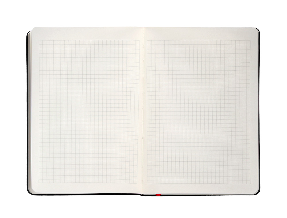 CADERNO COM ELASTICO ANTARTIK NOTES CAPA DURA A4 QUADRICULADO PRETO E VERMELHO 100 FOLHAS 80 GR FSC