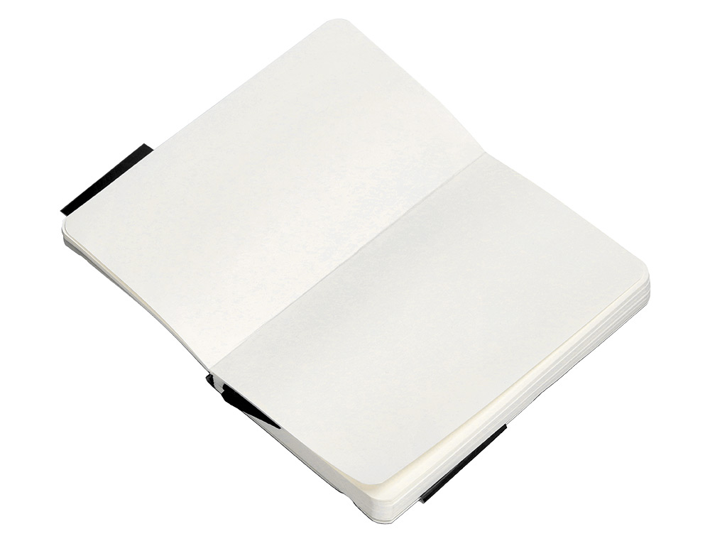 CADERNO COM ELASTICO ANTARTIK NOTES CAPA MOLE A6 LISO PRETO 100 FOLHAS 80 GR FSC