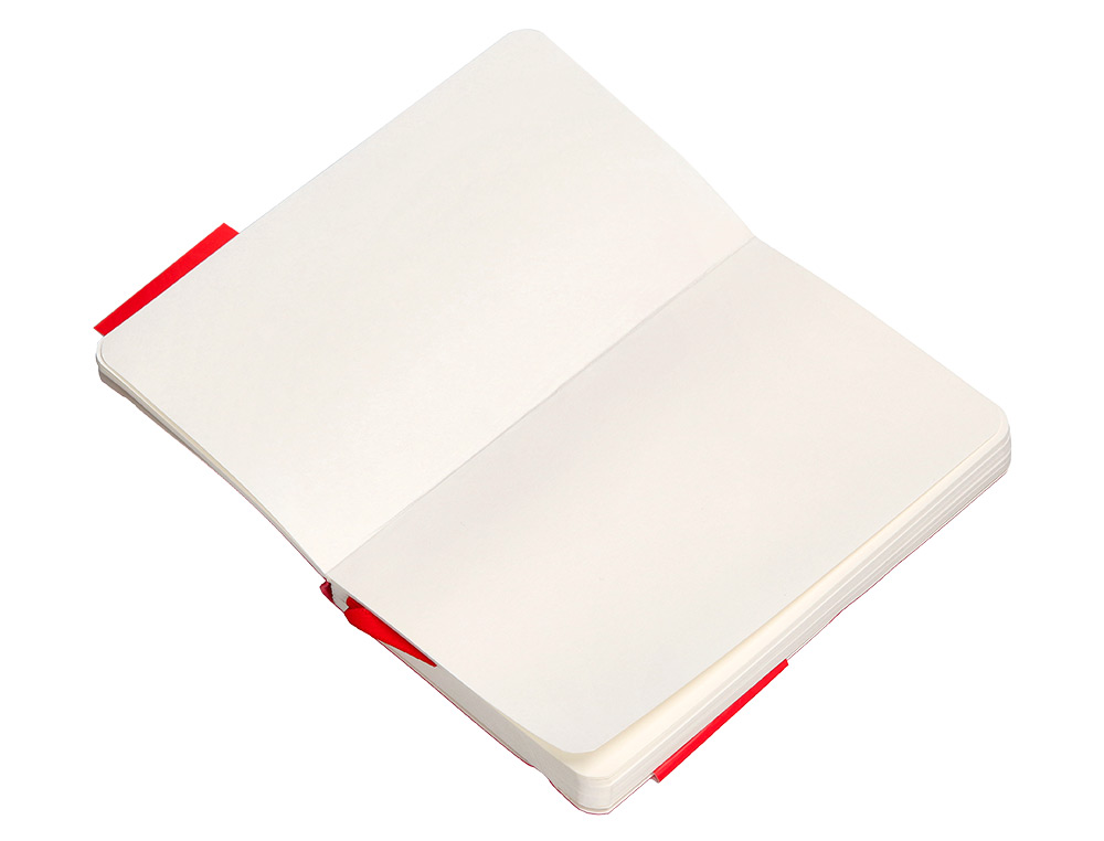 CADERNO COM ELASTICO ANTARTIK NOTES CAPA MOLE A6 LISO VERMELHO 100 FOLHAS 80 GR FSC