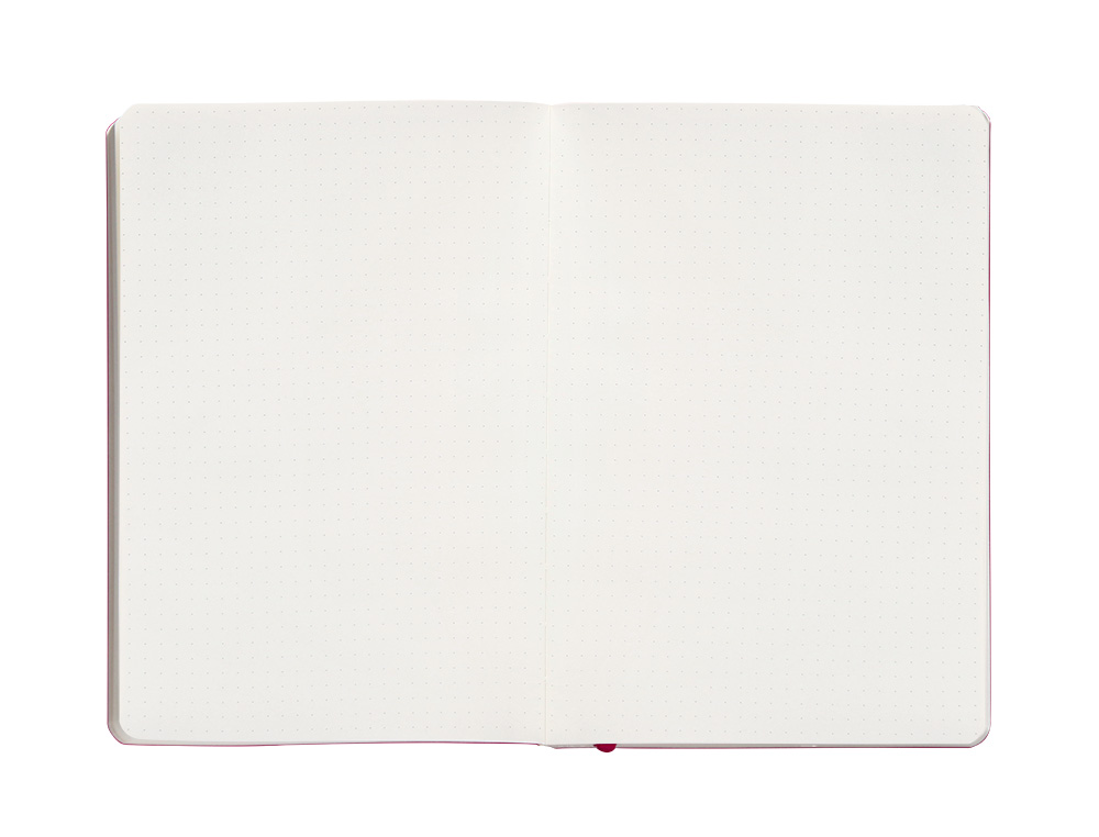CADERNO COM ELASTICO ANTARTIK NOTES CAPA MOLE A5 PONTILHADO FUCSIA 80 FOLHAS 80 GR FSC