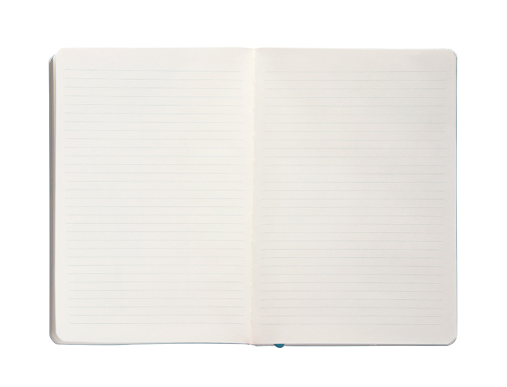 CADERNO COM ELASTICO ANTARTIK NOTES CAPA MOLE A5 PAUTADO AZUL CLARO 80 FOLHAS 80 GR FSC